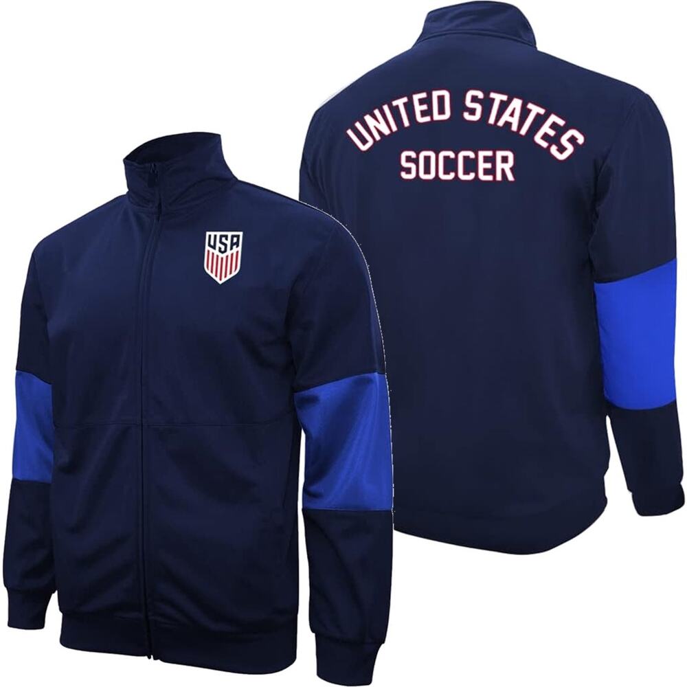 Icon Sports Men's USA Soccer National Team Track Jacket Full Zip Official Merch